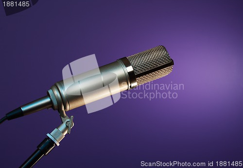 Image of microphone on the stage