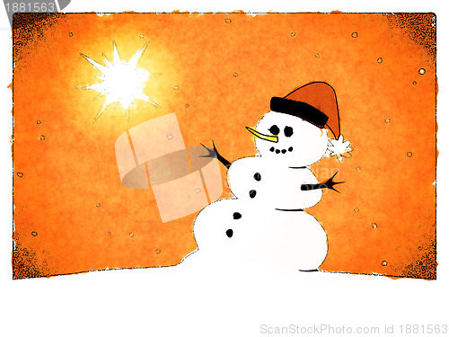 Image of snowman card