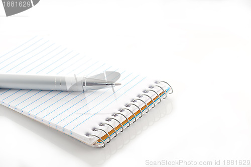 Image of Notebook and pen