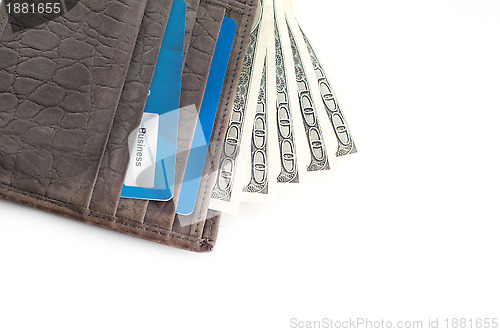 Image of Wallet with a lot of money