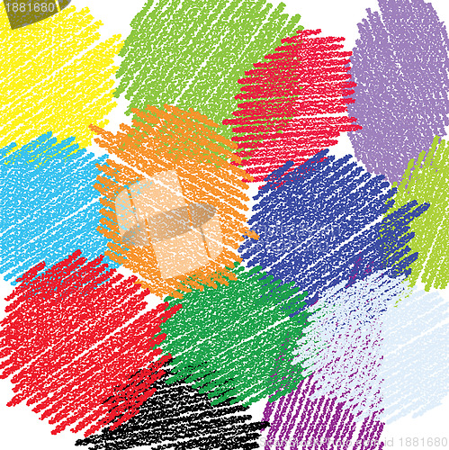 Image of Crayon circles background
