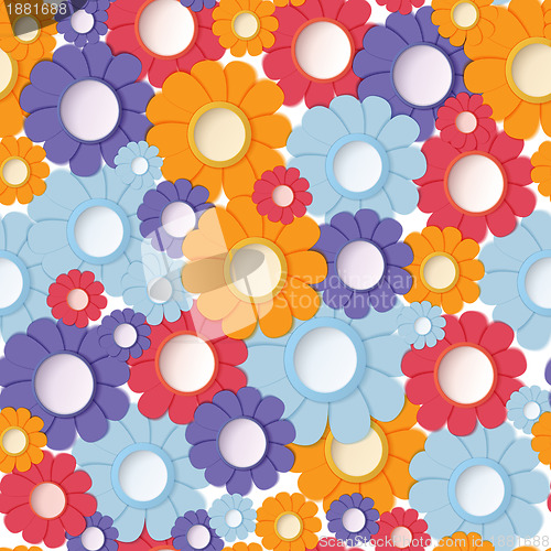 Image of Flowers seamless background