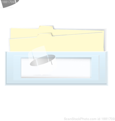 Image of Blue box with folders