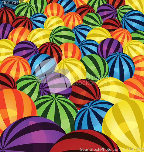 Image of Colorful balls background