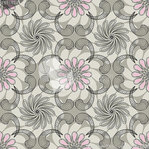 Image of Seamless gray-pink pattern