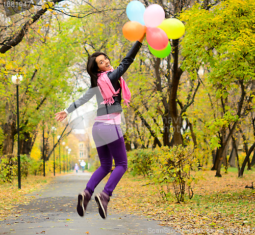 Image of jumping woman