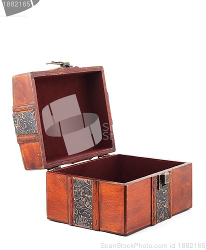 Image of Treasure Chest. Isolated on a white background