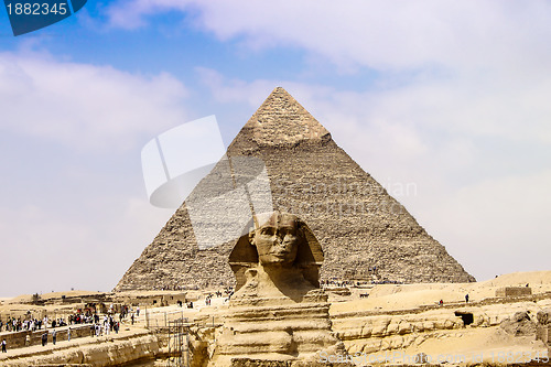 Image of Sphinx and the Great Pyramid