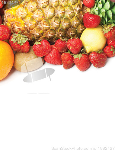 Image of Colorful healthy fresh fruit. Shot in a studio