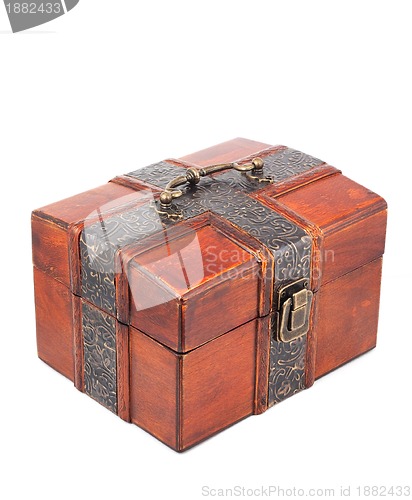 Image of Treasure Chest. Isolated on a white background