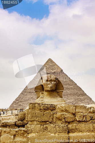 Image of Sphinx and the Great Pyramid