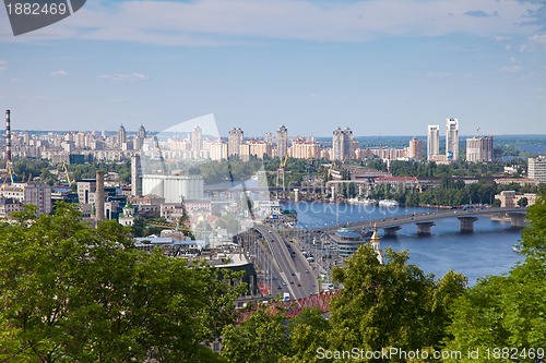 Image of Panorama of Kiev, Ukraine.