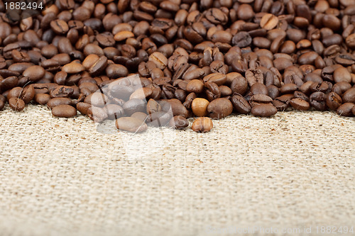 Image of Brown roasted coffee beans.