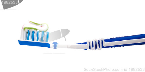 Image of Toothbrush and toothpaste