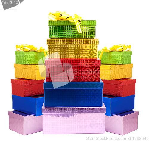 Image of Colour gift boxes