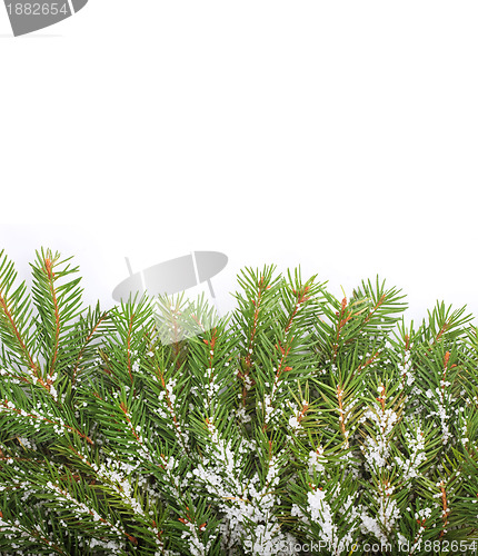 Image of Christmas framework with snow