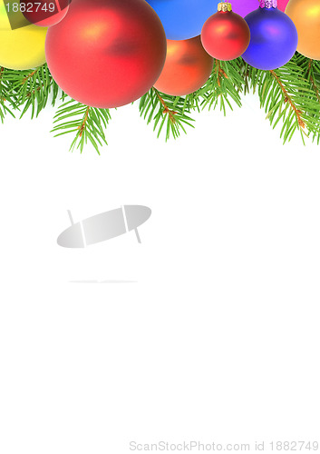 Image of Branches with a Christmas toy