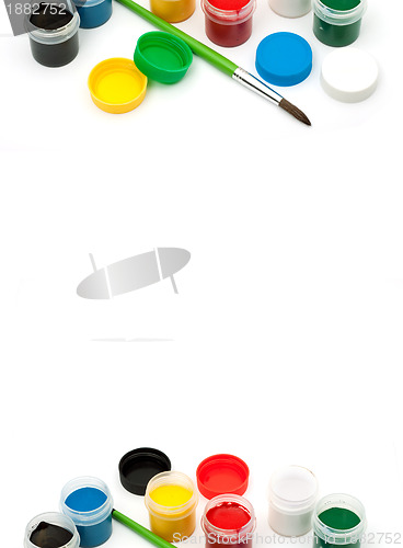 Image of Paints with a paintbrush