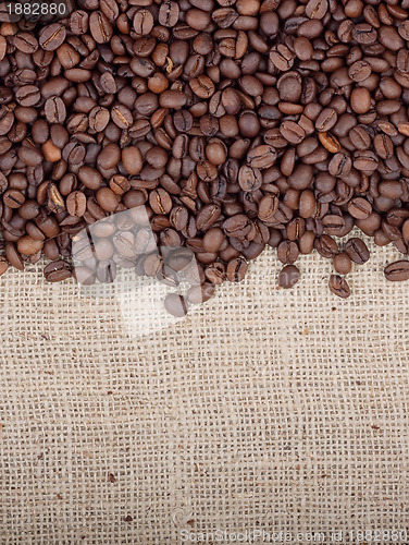 Image of Brown roasted coffee beans.