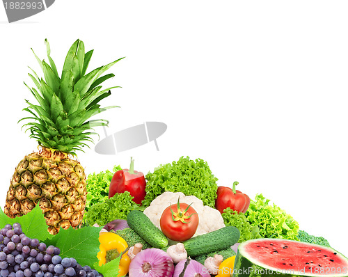Image of Fresh fruits and vegetables