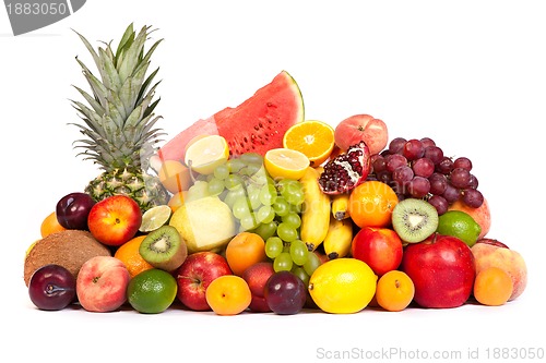 Image of Huge group of fresh fruits