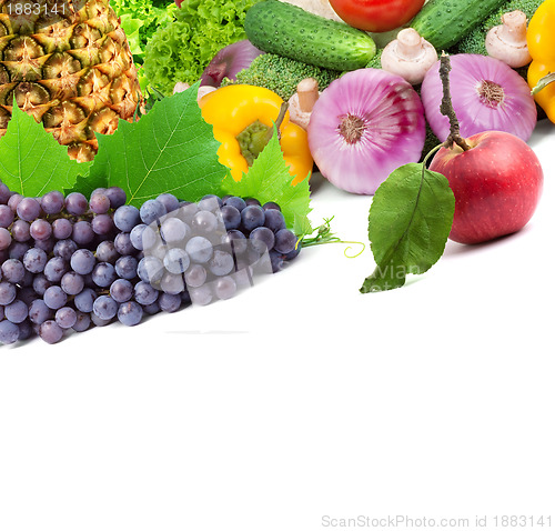 Image of Fresh fruits and vegetables