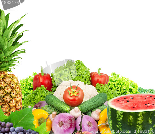 Image of Fresh fruits and vegetables