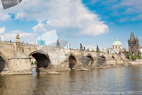 Image of Karlov or Charles bridge in Prague