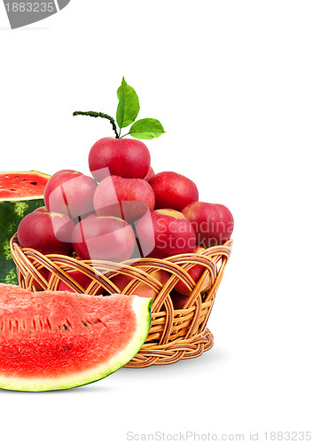 Image of Watermelon and apples