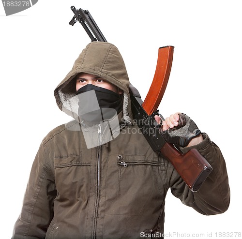 Image of Terrorist with weapon