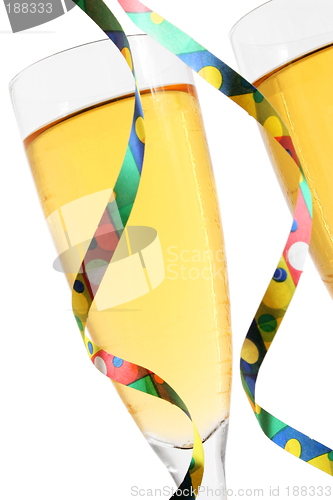 Image of Champagne and Streamers