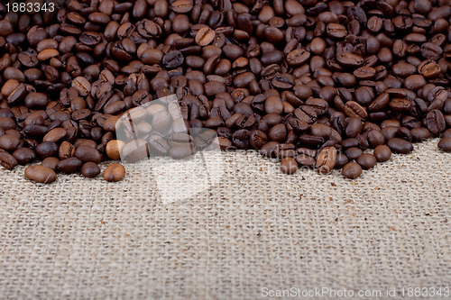 Image of Brown roasted coffee beans