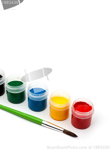 Image of Paints with a paintbrush