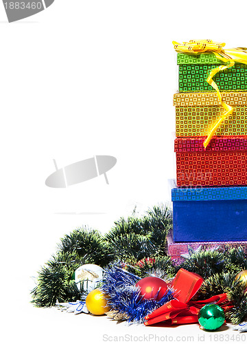 Image of Christmas decoration and gift