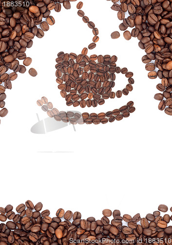 Image of Brown roasted coffee beans