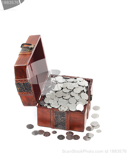 Image of Treasure Chest. Isolated on a white background