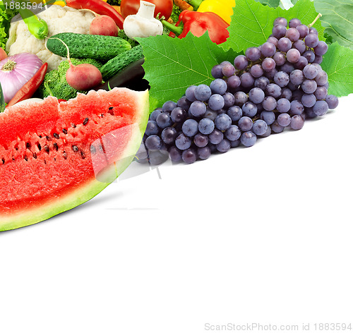 Image of Fresh fruits and vegetables