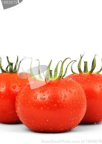 Image of Three red tomatos