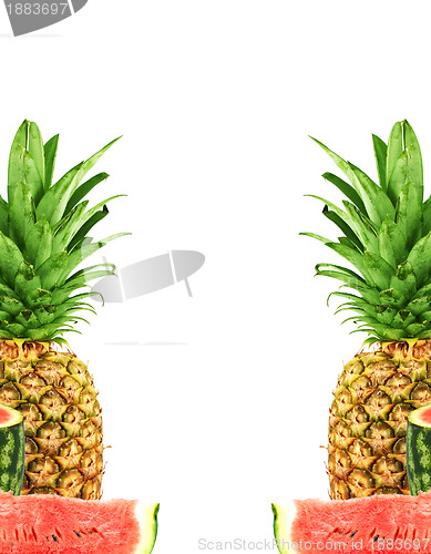 Image of Pineapple and watermelon