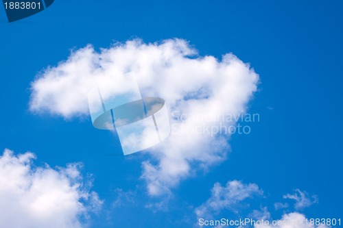 Image of Beautiful blue sky and clouds