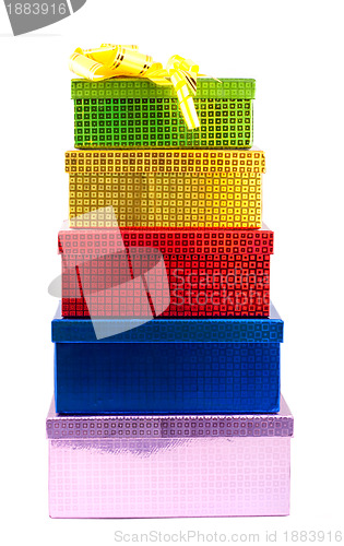 Image of Colour gift boxes