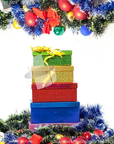Image of Christmas decoration and gift