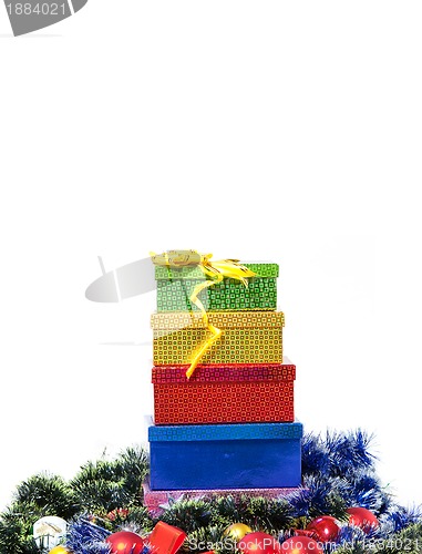 Image of Christmas decoration and gift
