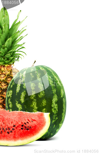 Image of Pineapple and watermelon