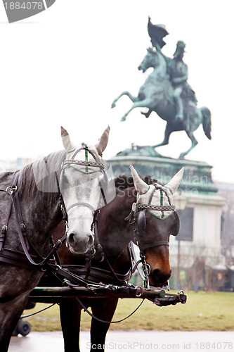 Image of Statue at heldenplatz Vienna