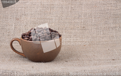 Image of Brown roasted coffee beans