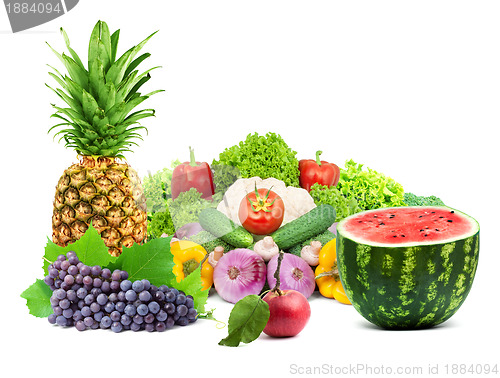 Image of Fresh fruits and vegetables