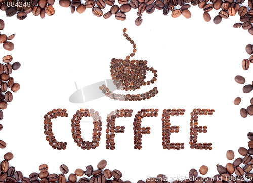 Image of Brown roasted coffee beans