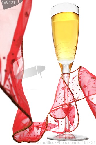 Image of Champagne and Ribbon