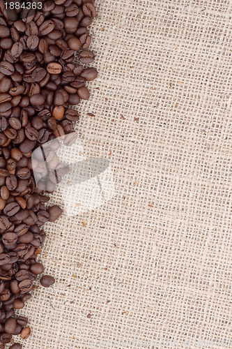 Image of Brown roasted coffee beans.